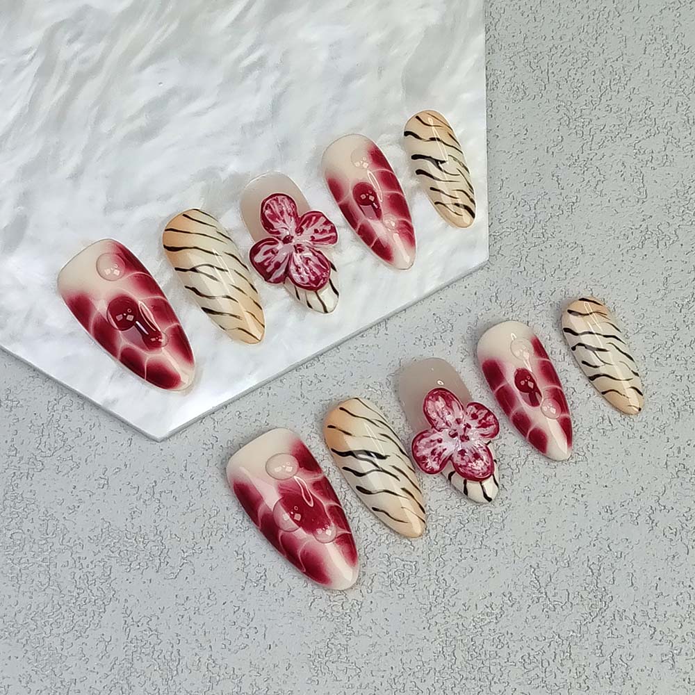 Beauty Art Garden Press On Nails Feline Blooms 194