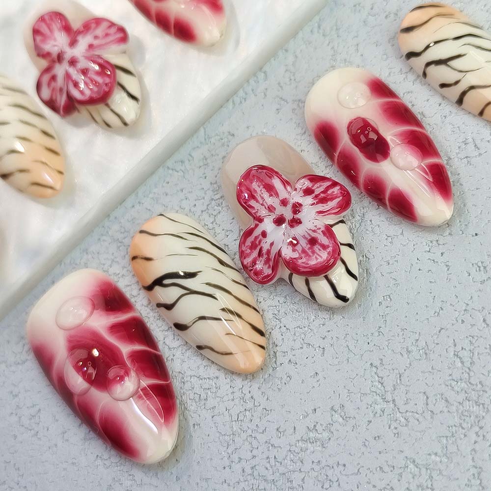 Beauty Art Garden Press On Nails Feline Blooms 194