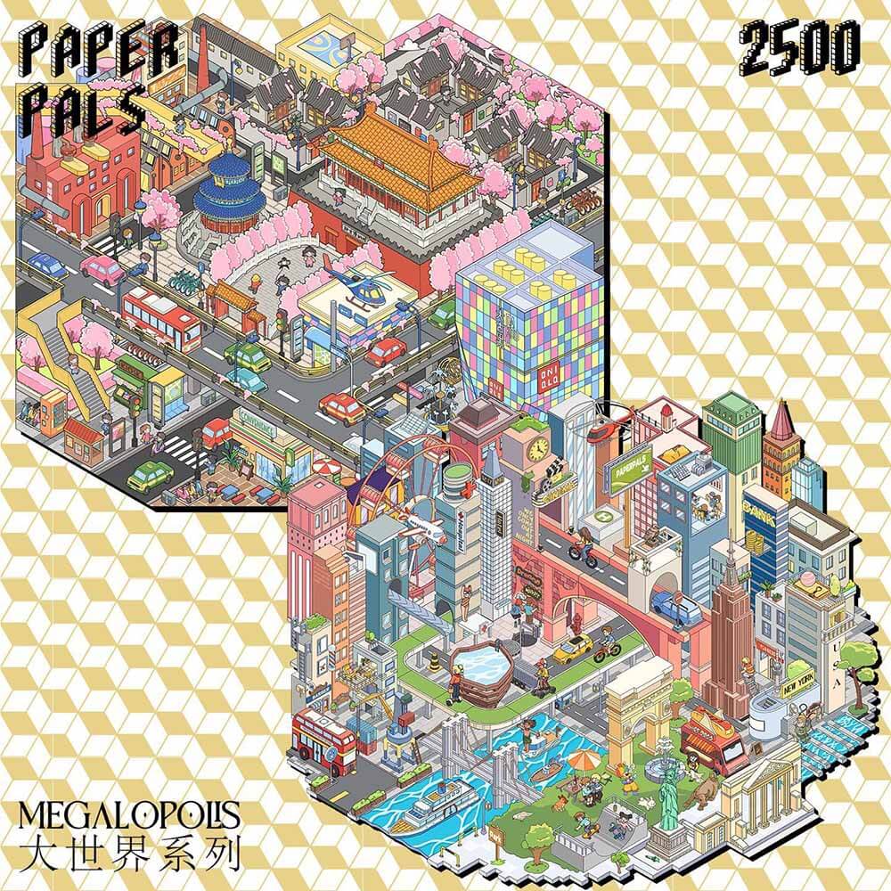 Folding Days DIY 3D Scene Stickers 2 Cute Miniature Scenes(L)