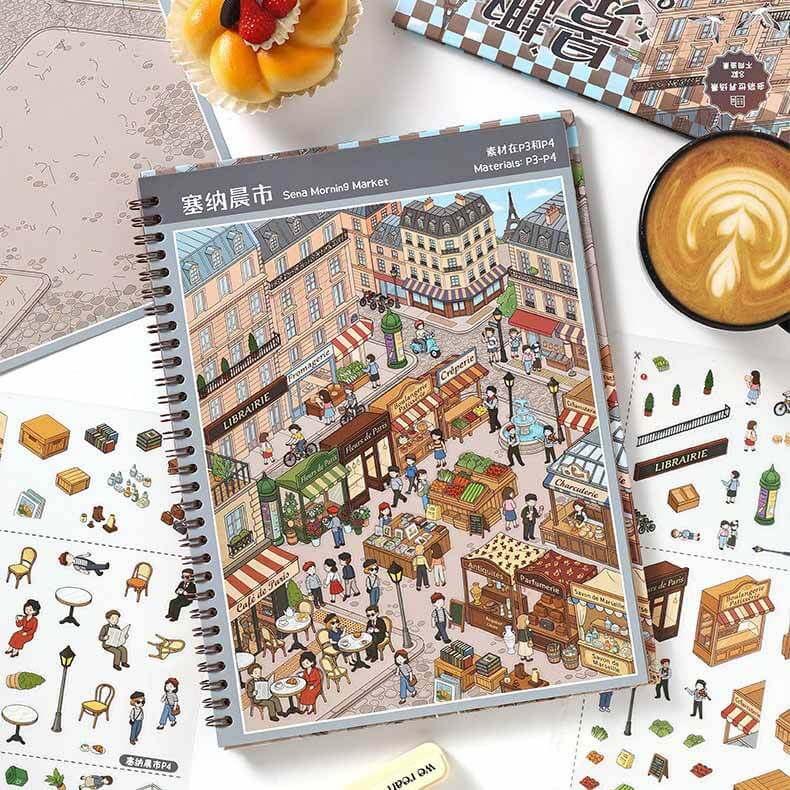 Fun Adventures DIY 3D Scene Stickers With Guide Lines(L)