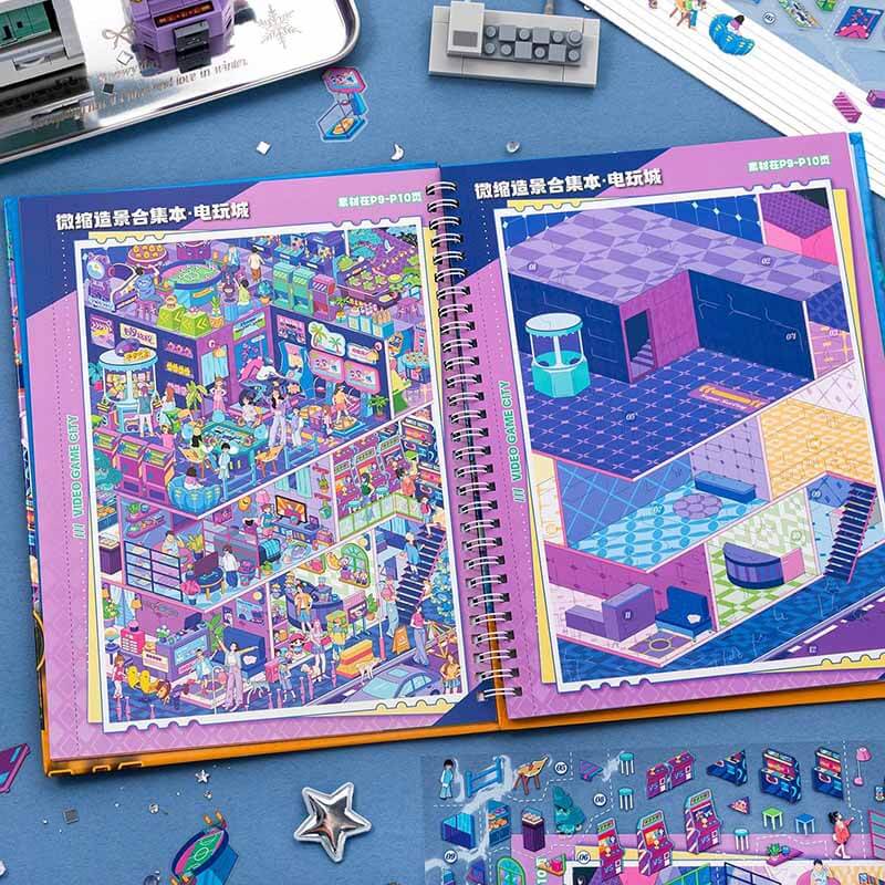 Fun City Life DIY 3D Scene Stickers 2 Cute Scenes(xL)