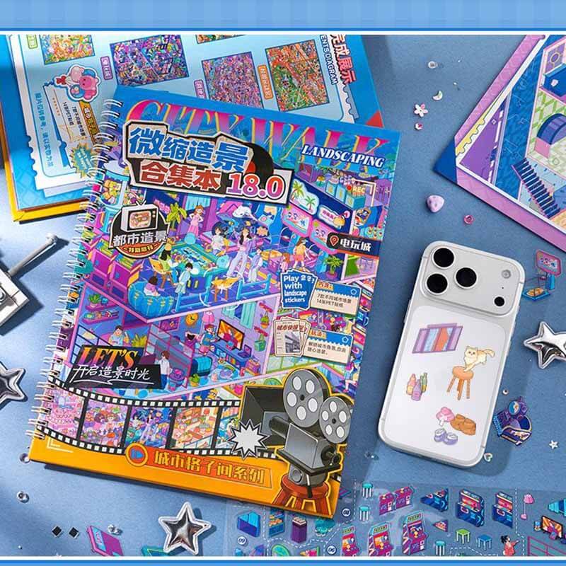 Fun City Life DIY 3D Scene Stickers 2 Cute Scenes(xL)