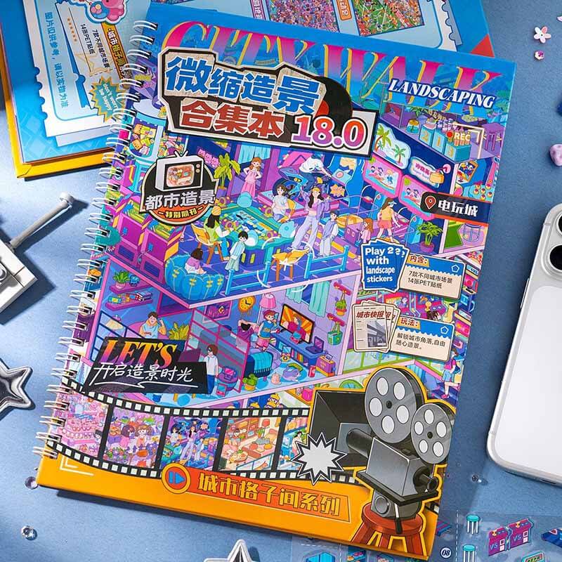 Fun City Life DIY 3D Scene Stickers 2 Cute Scenes(xL)