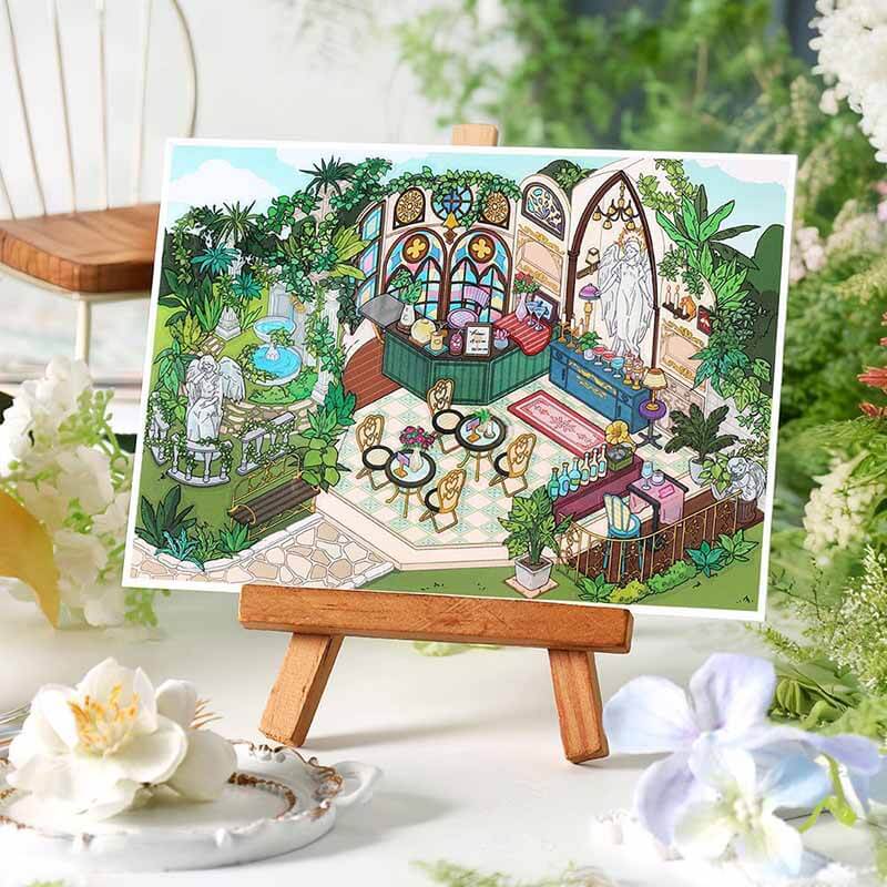 Garden Moment DIY 3D Scene Stickers 4 Cute Miniature Scenes(S)