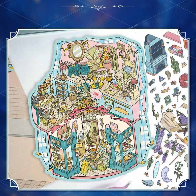 Garden of Spells DIY 3D Scene Stickers 2 Cute Miniature Scenes(L)