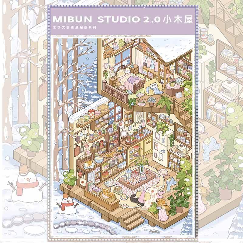 Gentle Living DIY 3D Sticker 3 Cute Miniature Scenes(xL)