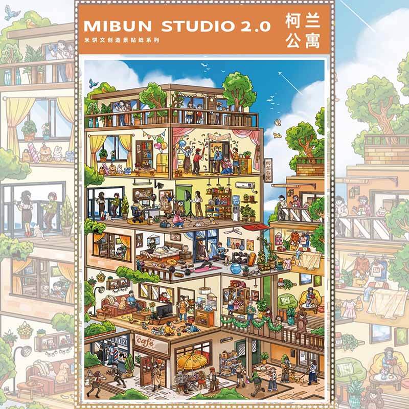 Gentle Living DIY 3D Sticker 3 Cute Miniature Scenes(xL)