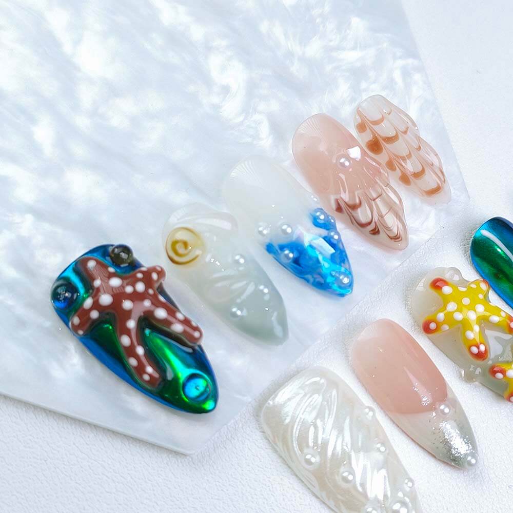 Beauty Art Garden Press On Nails Gleaming Starfish 169