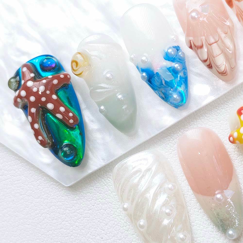 Beauty Art Garden Press On Nails Gleaming Starfish 169