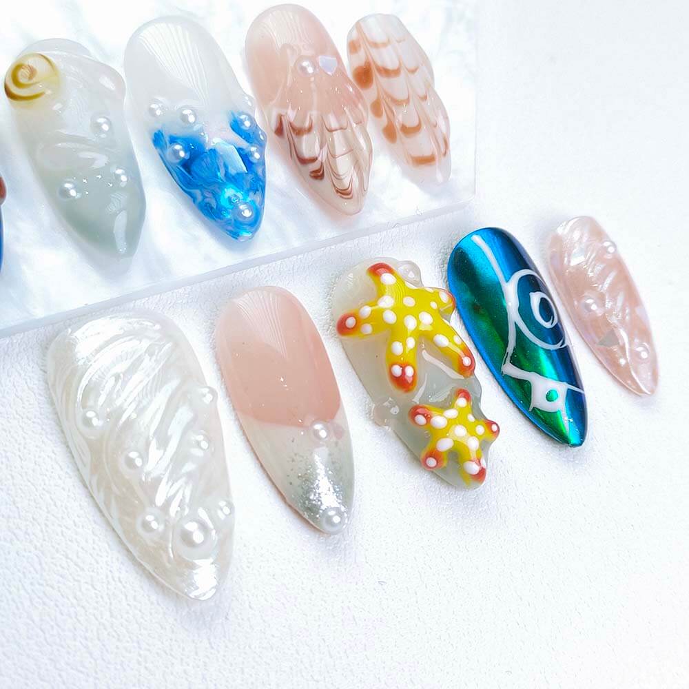 Beauty Art Garden Press On Nails Gleaming Starfish 169