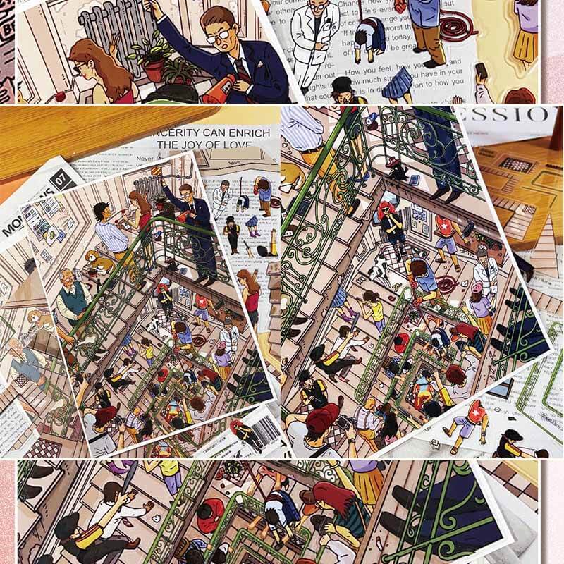 Glimmer Box Tales DIY 3D Scene Stickers Cute Scenes(L)