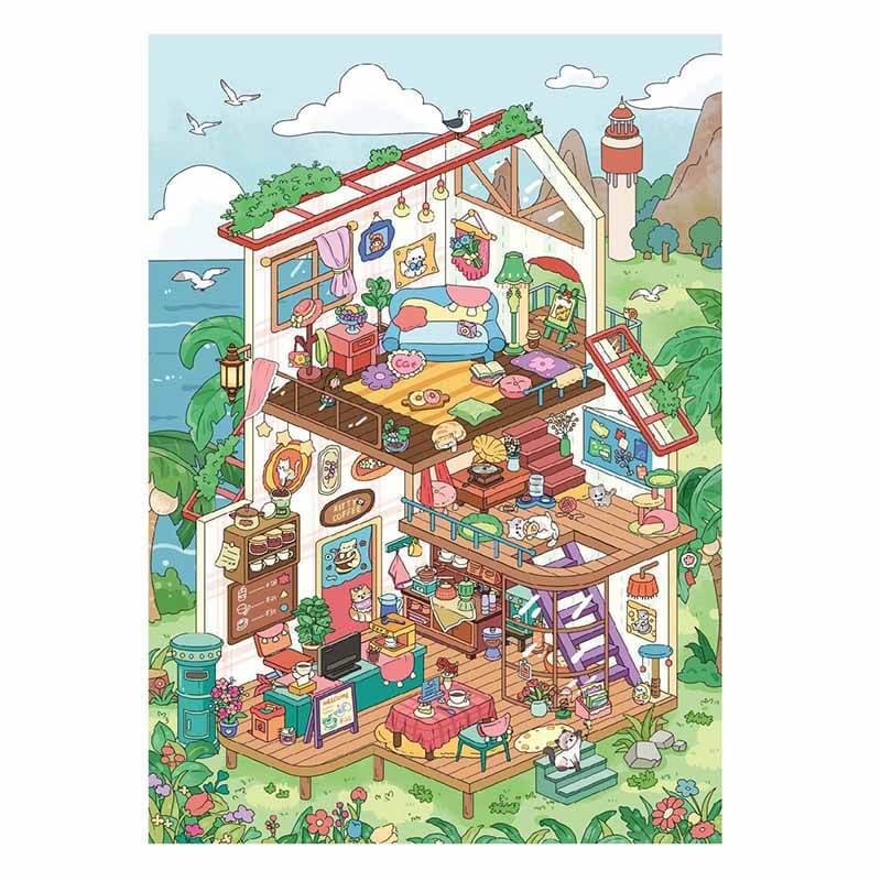 Whispering Garden DIY 3D Scene Stickers 3 Cute Miniature Scenes(L)