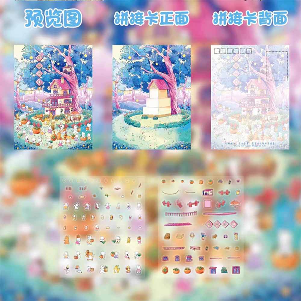 Good Time DIY 3D Scene Stickers 4 Cute Miniature Scenes(S)