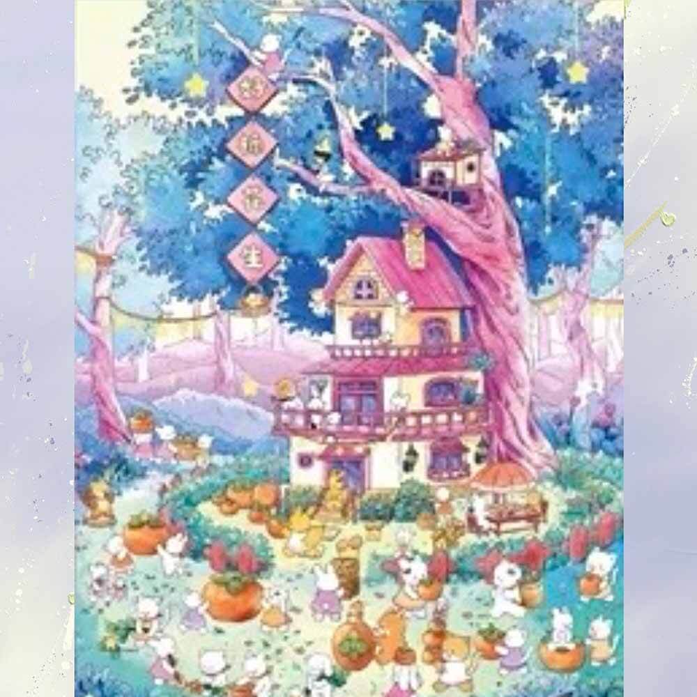 Good Time DIY 3D Scene Stickers 4 Cute Miniature Scenes(S)