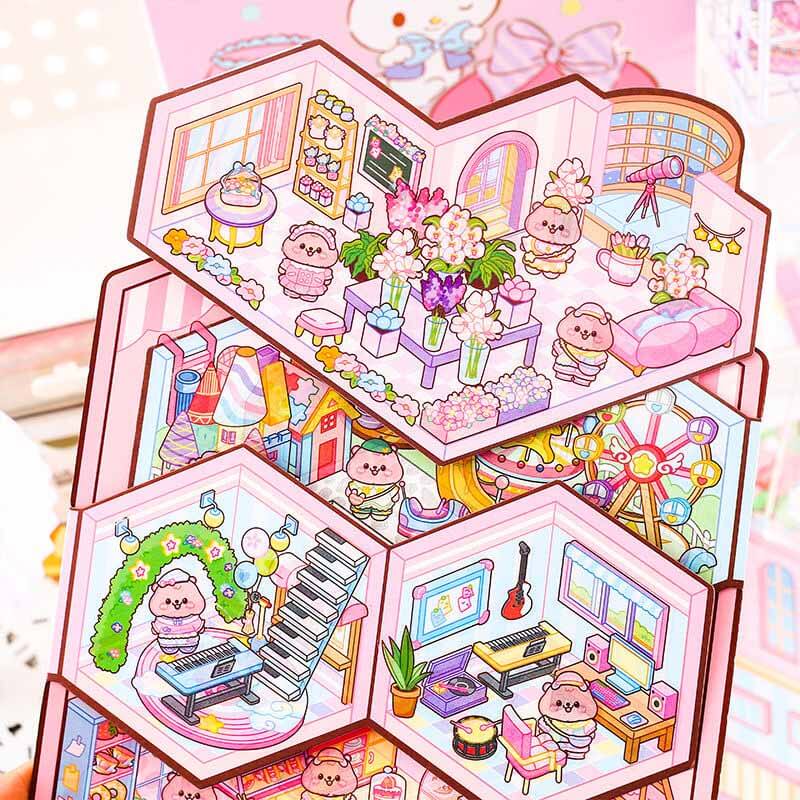 Gourmet Getaways DIY 3D Sticker Collection 3 Cute Miniature Scenes