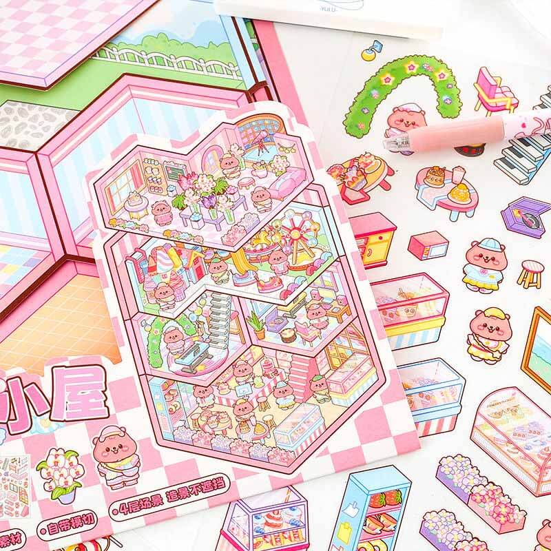 Gourmet Getaways DIY 3D Sticker Collection 3 Cute Miniature Scenes