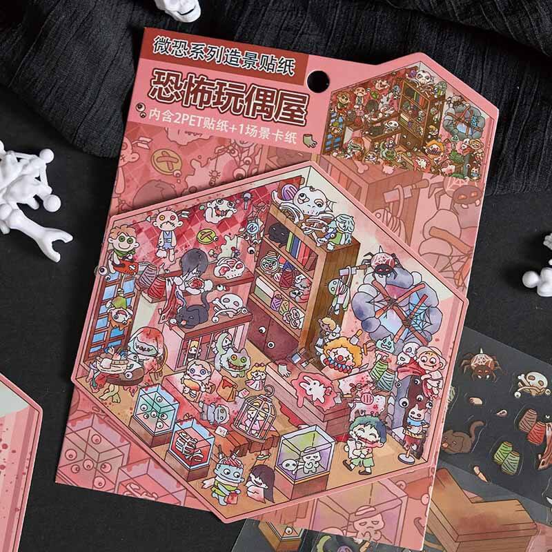 Haunting Tales DIY 3D Scene Stickers 4 Cute Miniature Scenes(S)