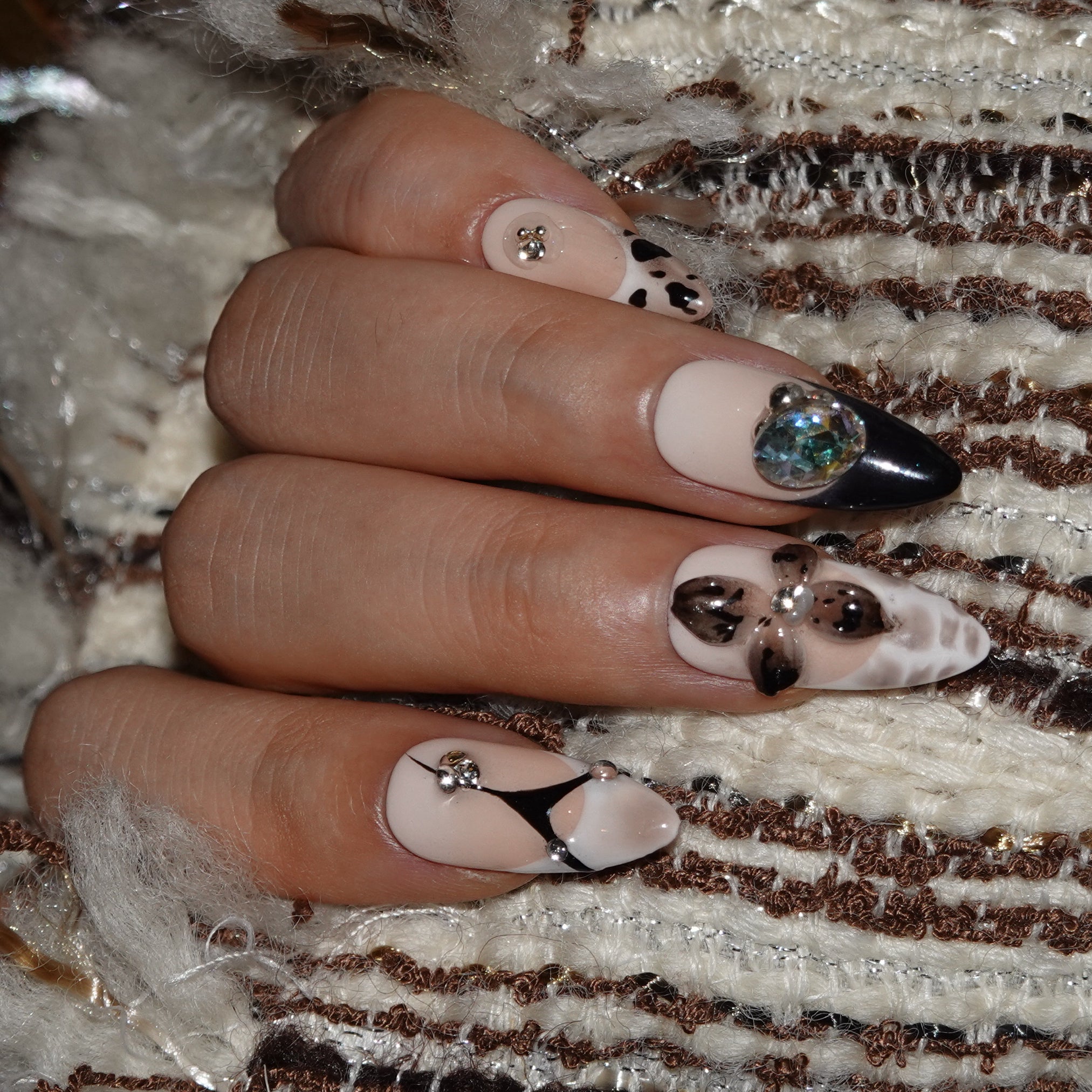 Art Garden Press On Nails Twilight Flowers 98