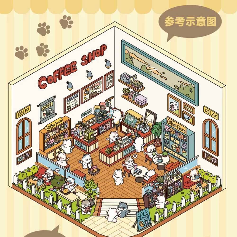 Dodo Shop DIY 3D Scene Stickers 5 Cute Miniature Scenes