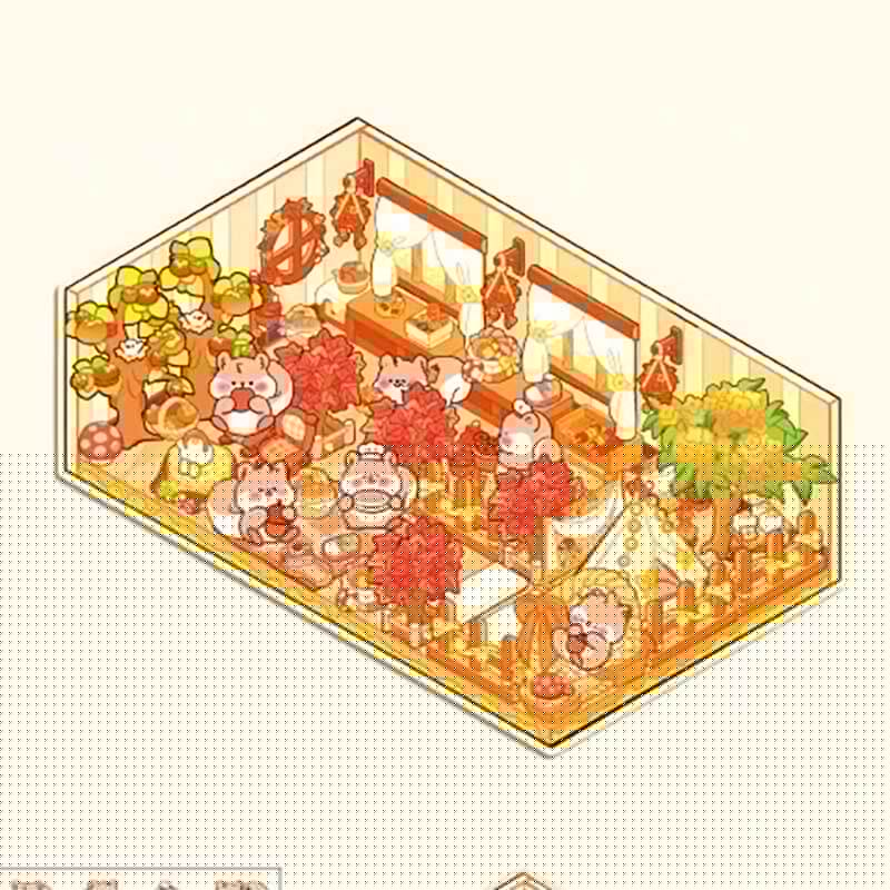 Collection d'autocollants 3D DIY Fantasy Seasons : 4 scènes miniatures mignonnes