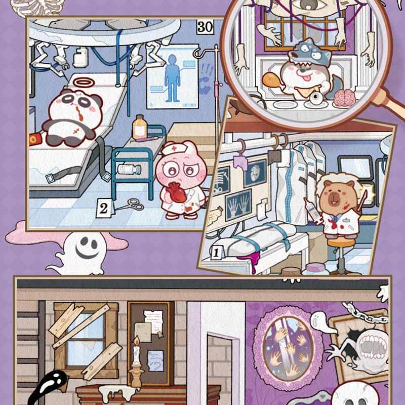 Interactive Theatre DIY 3D Scene Sticker 2 Cute Miniature Scenes(L)