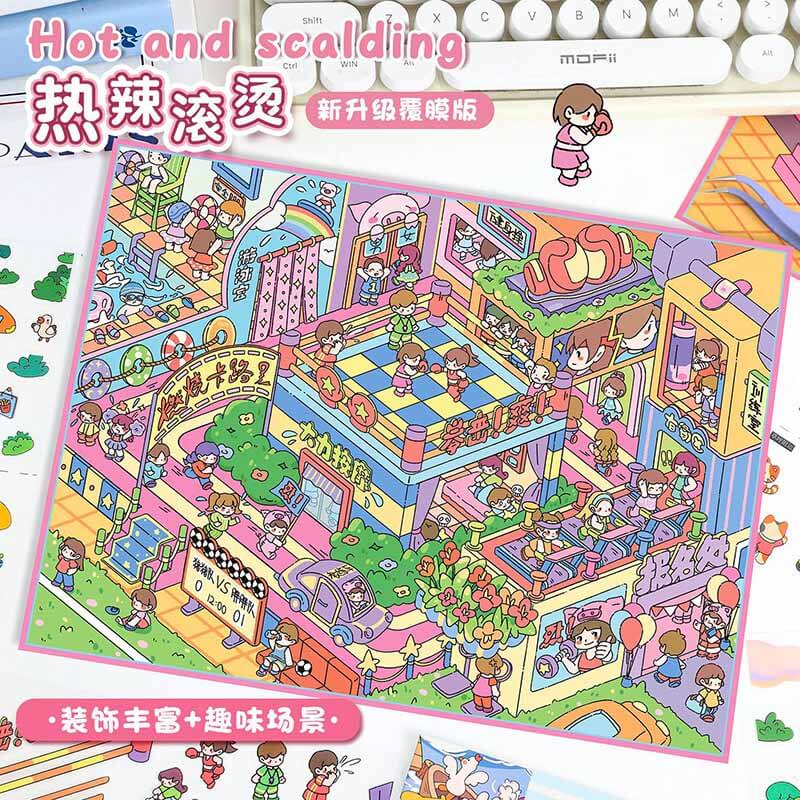 Island Hopping DIY 3D Scene Stickers 2 Cute Miniature Scenes(L)