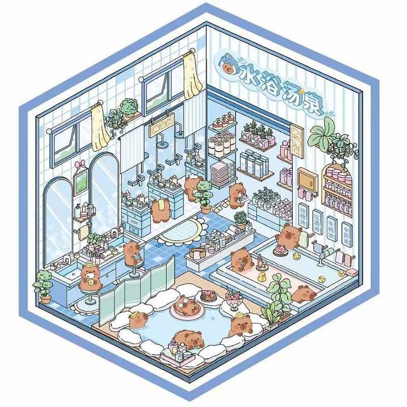 Joyful Living DIY 3D Scene Stickers 7 Lovely Miniature Scenes