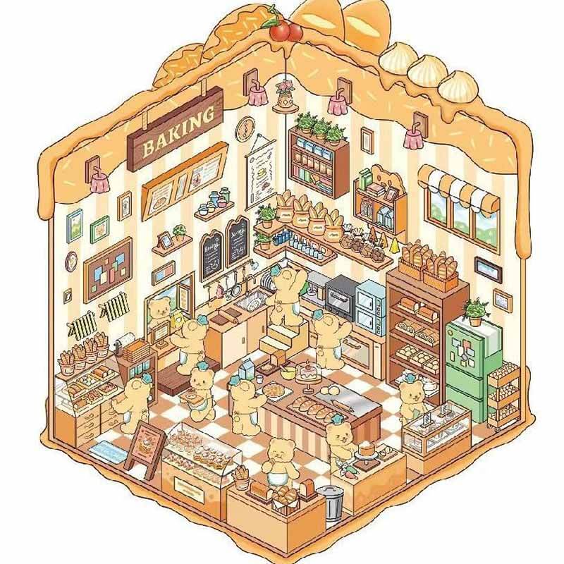 Joyful Living DIY 3D Scene Stickers 7 Lovely Miniature Scenes