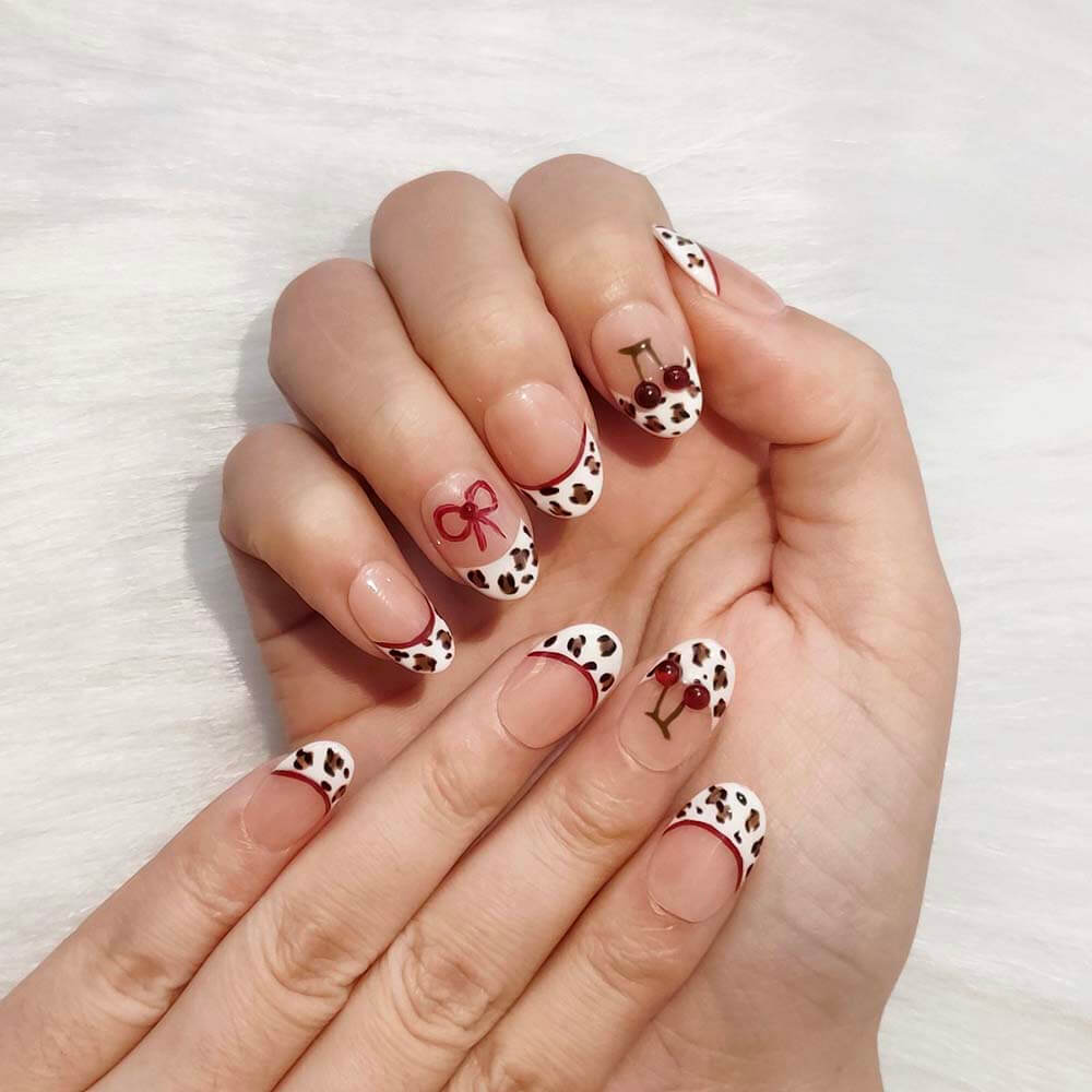 Art Garden Press On Nails Jungle Cherry 41
