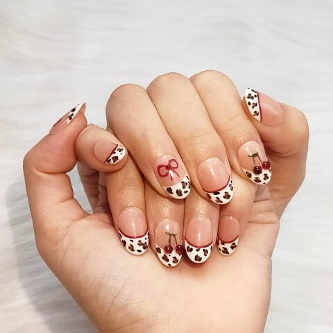 Art Garden Press On Nails Jungle Cherry 41