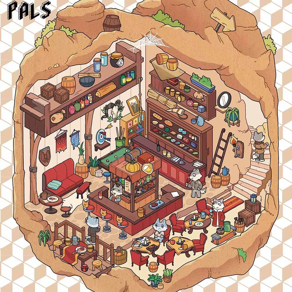 Fantasy Land DIY 3D Scene Stickers 4 Cute Miniature Scenes(S)