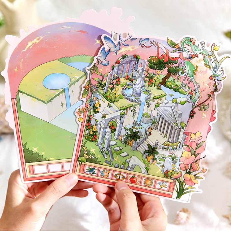 Legends of Lemuria DIY 3D Scene Stickers 2 Cute Miniature Scenes(S)