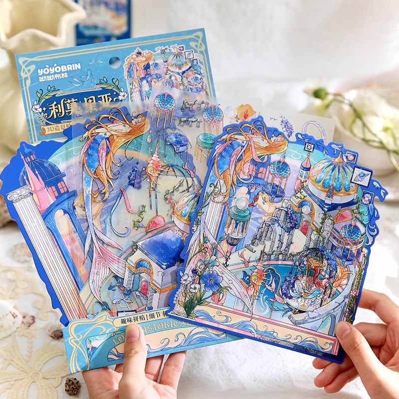 Legends of Lemuria DIY 3D Scene Stickers 2 Cute Miniature Scenes(S)