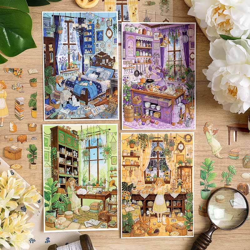 Little Joys at Home DIY 3D Scene Stickers With Guide Lines(S)