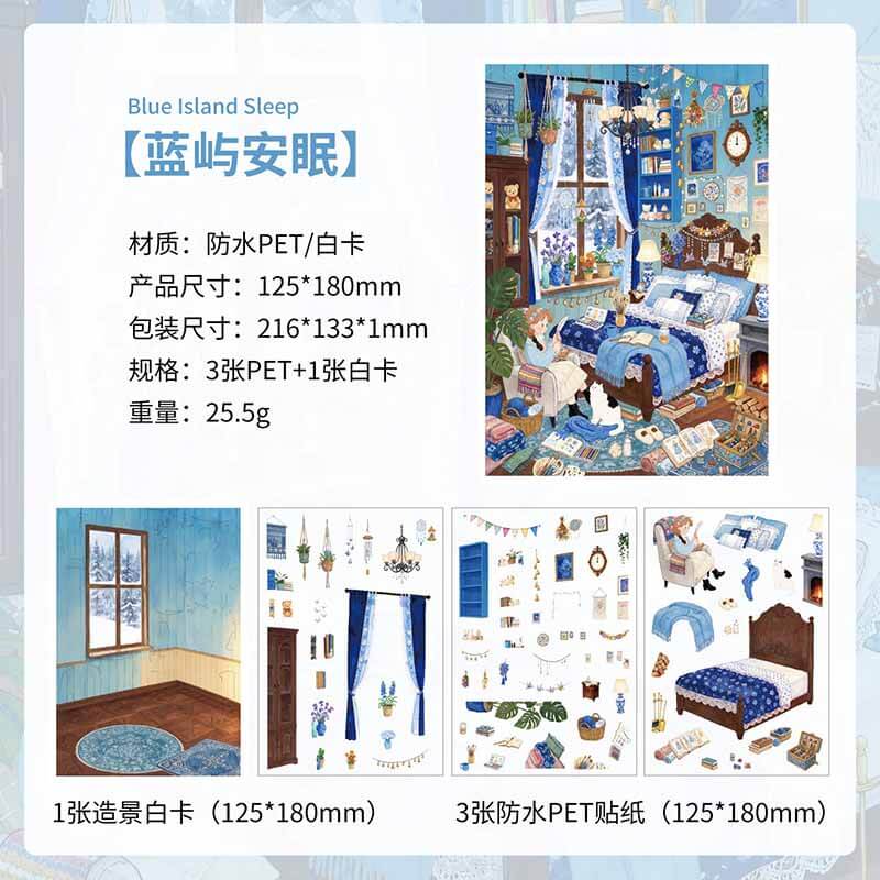 Little Joys at Home DIY 3D Scene Stickers With Guide Lines(S)