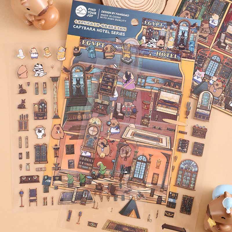 Lost Realms Tour DIY 3D Scene Stickers 4 Cute Miniature Scenes(M)