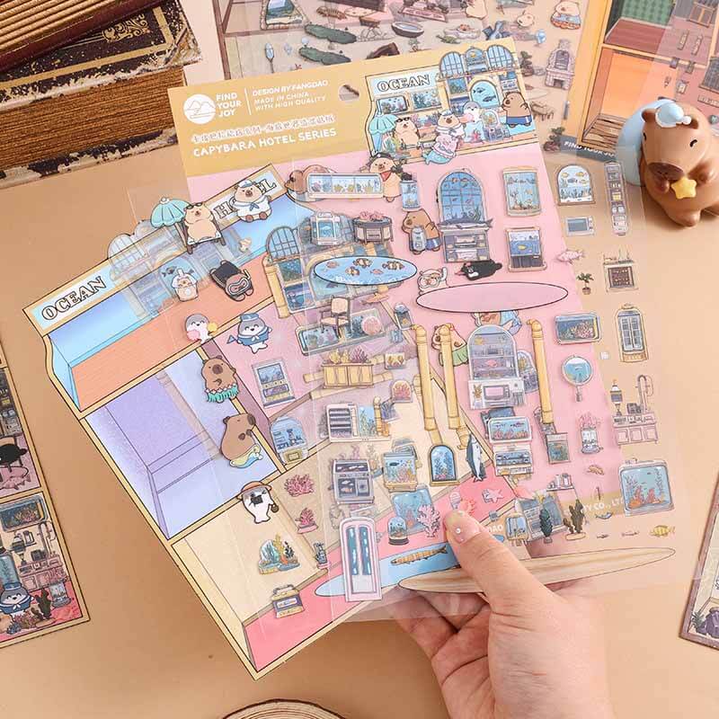 Lost Realms Tour DIY 3D Scene Stickers 4 Cute Miniature Scenes(M)