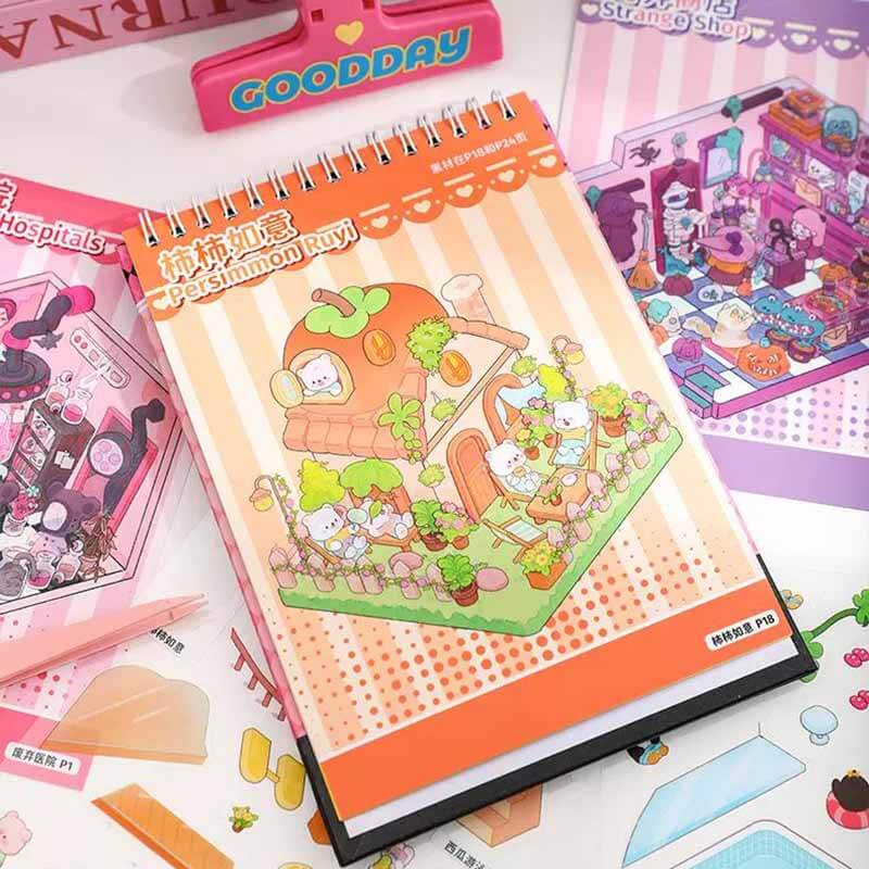 Lovely Horror DIY 3D Sticker Collection 20 Cute Miniature Scenes(S)