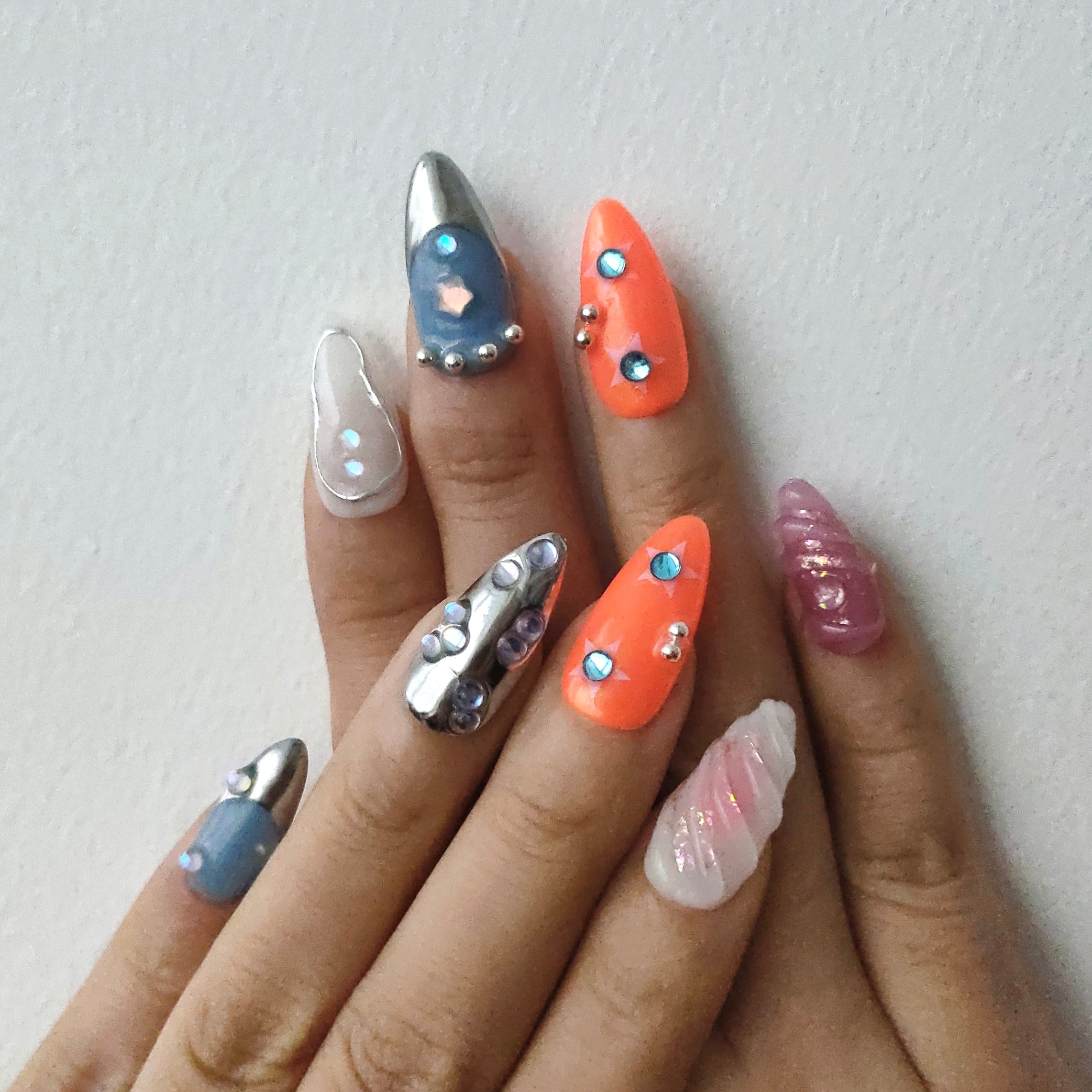 Beauty Art Garden Press On Nails Luxe Maze 178