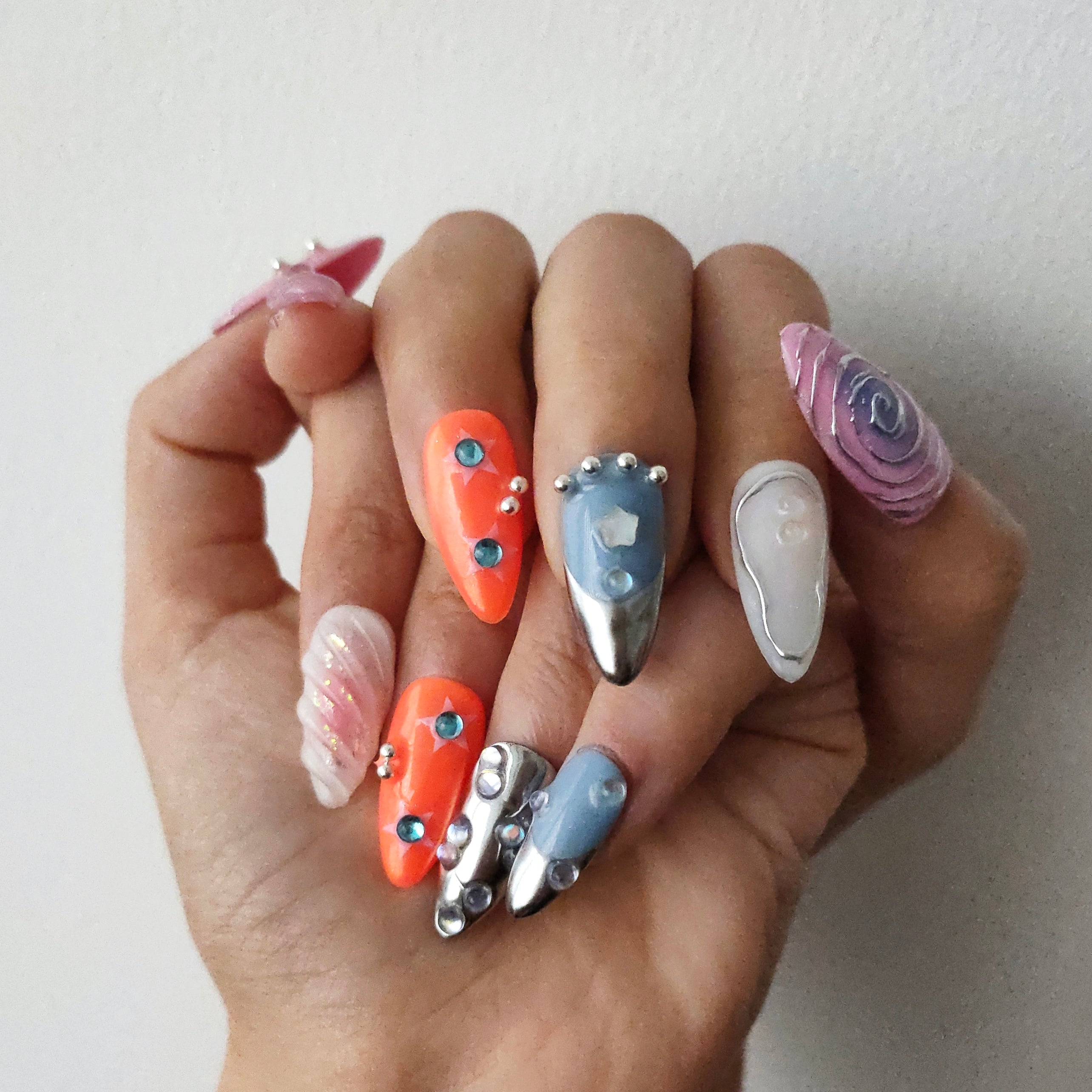 Beauty Art Garden Press On Nails Luxe Maze 178