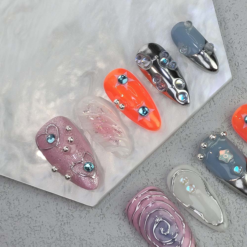 Beauty Art Garden Press On Nails Luxe Maze 178