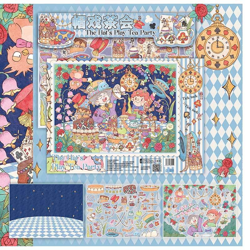 Enchanted Carnival DIY 3D Scene Stickers 4 Cute Scenes(L)