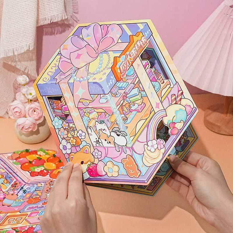 Mini Maker DIY 3D Scene Stickers 2 Cute Miniature Scenes(L)