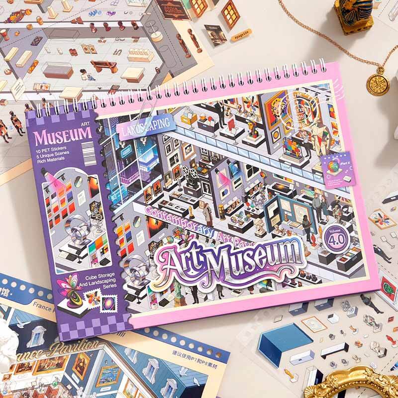 Museum Archive DIY 3D Scene Stickers 2 Cute Scenes(M)