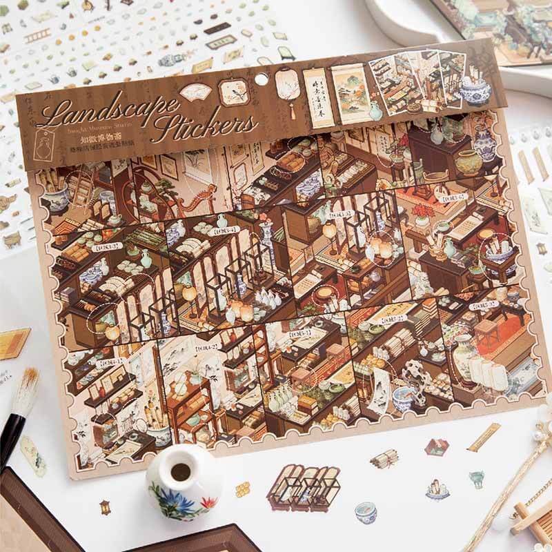 Mystery Archive DIY 3D Scene Stickers With Guide Lines(XL)