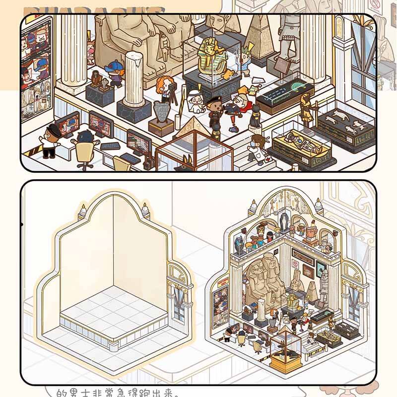 Mystery Horror Stories DIY 3D Scene Stickers 4 Cute Miniature Scenes(S)