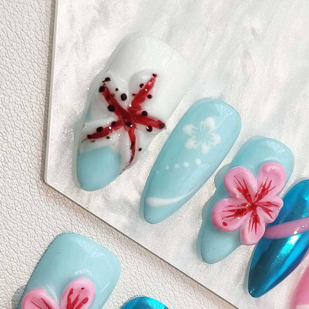 Art Garden Press On Nails Neptune's Bloom 70