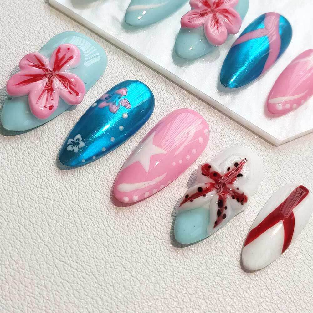 Art Garden Press On Nails Neptune's Bloom 70
