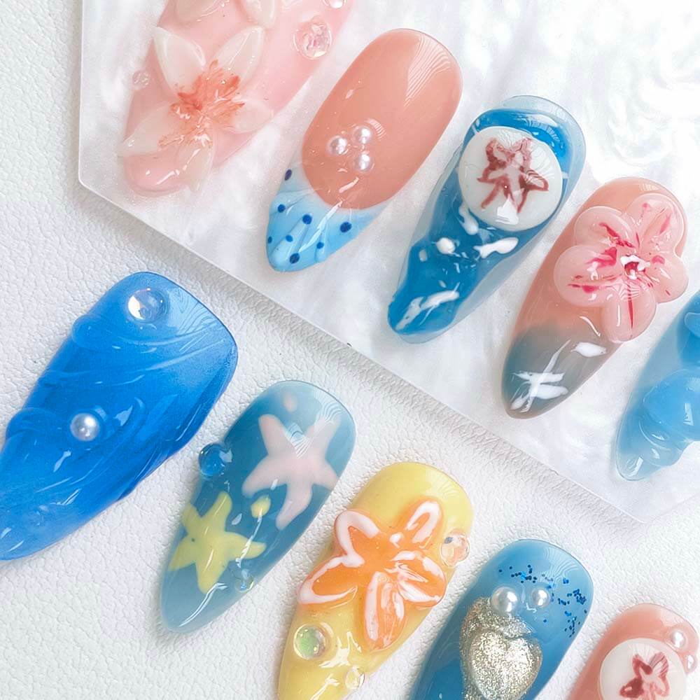 Beauty Art Garden Press On Nails Neptune’s Garden 189