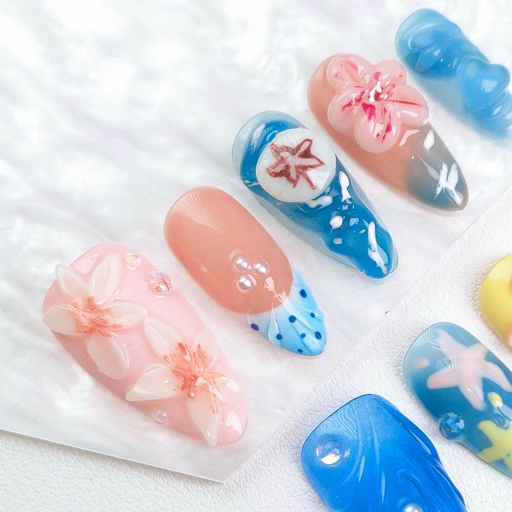 Beauty Art Garden Press On Nails Neptune’s Garden 189